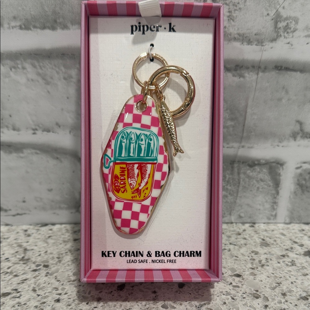 Piper K Viral Sardine Key Chain & Bag Charm